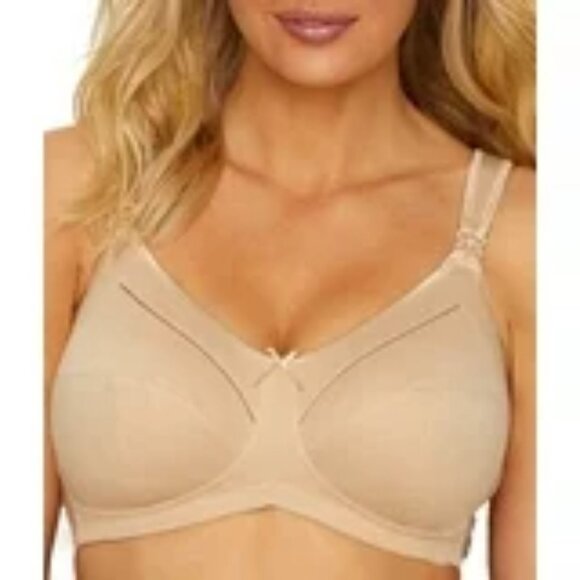 Anita Nursing Bra 5055 SIZE 34F Miss Cotton 3 Part Wire Free Padded Straps - Picture 3 of 3
